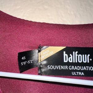 Graduation gown maroon